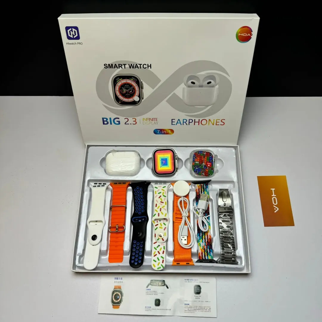 i20 Ultra Max Smart Watch + Airpods