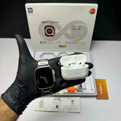 i20 Ultra Max Smart Watch + Airpods